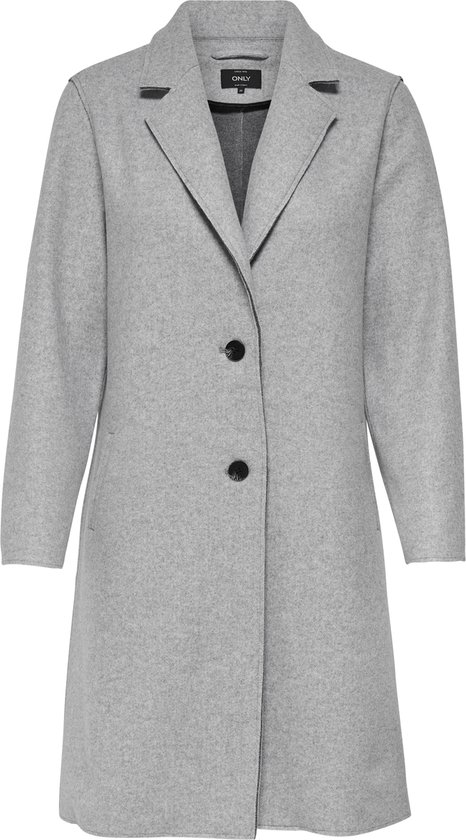 ONLY ONLCARRIE BONDED COAT OTW NOOS Dames Jas - Light Grey Melange
