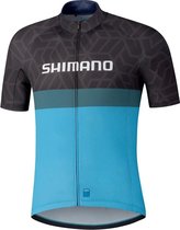 Shimano Cycling Shirt Team – Cycling Shirt Men – Race Shirt – M – Zwart / Blauw