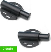 TQ4U magneetsnapper " push to open " - sluitkracht 4 kg - incl sluitplaat - zwart - 2 STUKS