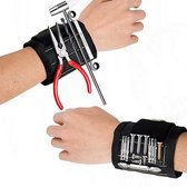 Magnetische Polsband Armband bij het Klussen Verstelbaar met Klittenband - One Size / Zwart