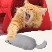 Kattenspeelgoed - Grijs - Tanden en nagels slijpend - Speelgoed met licht schuurpapier