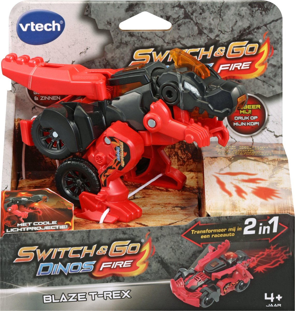 VTech Switch & Go Dinos Fire - Blaze T-Rex - Educatief Babyspeelgoed