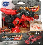 VTech Switch & Go Dino's - Fire Blaze T-Rex - Kinder Speelgoed Dinosaurus - Interactief Robot Speelfiguur - Cadeau - Vanaf 4 Jaar en ouder