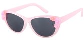 Zonnebril Kinderen - Bloemen - UV400 bescherming Cat. 3 - Glazen 46 mm - Roze