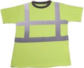 T-shirt RWS fluor geel korte mouw maat XS