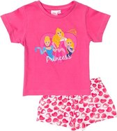 Princess pyjama - maat 110 - Disney Prinsessen shortama - lichtroze