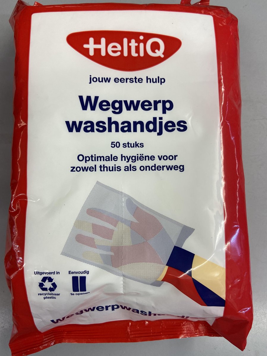 HeltiQ - Wegwerpwashandjes - 50 stuks | bol.com