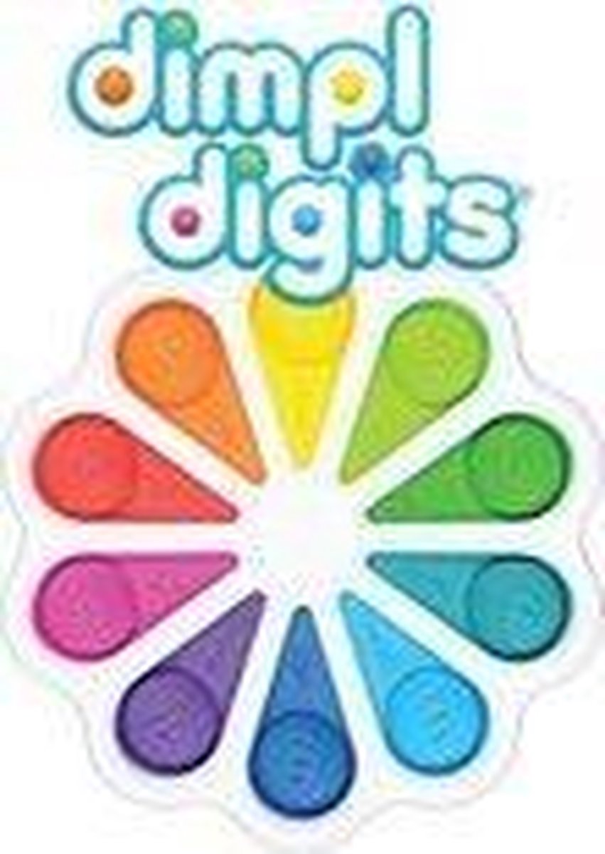 Dimple Digits -Fidget toys-Simple dimple-mega grote-tiktok-wit - safi line