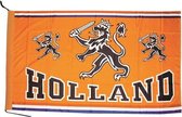 Holland Oranje vlag met Leeuw - 100 x 70 cm - EK - WK - Voetbalvlag - voetbal
