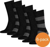 Tommy Hilfiger Sokken Heren Rugby Black - 6 Paar Zwarte sokken - Maat 39/42