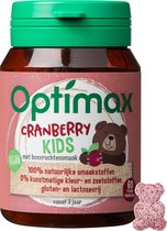 Optimax Kinder Cranberry - Voedingssupplement - 60 kauwtabletten