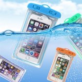 Fiory Waterdicht GSM Hoesje-Zakje| Dry Bag Phone| Phone Pouch| GSM Case| Water Bestendig| 3.5 tm 6 inch| Blauw / Transparant