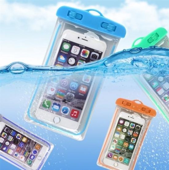 Pochette Pour Téléphone Transparent Résistant A L'eau - Bleu