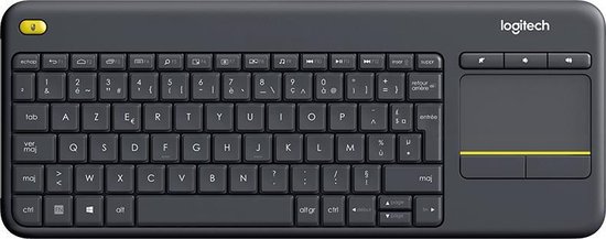 Wireless Touch Keyboard K400 Plus Black - Azerty BE