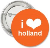 10X Button Ik hou van Holland - voetbal - EK - WK - button - Holland - Nederland - oranje