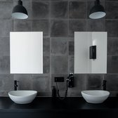 Spiegel Zonder lijst - Verzilverd - 500 x 700 mm - 4 mm dikte - Wandspiegel - Passpiegel - Badkamerspiegel - Kappersspiegel - Deurspiegel - Spiegel toilet - 50 x 70 cm