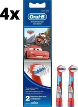 Oral-B Stages Power Kids Opzetborstels - Cars - 4 x 2 stuks - Voordeelverpakking