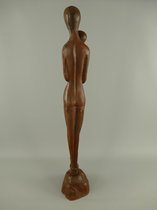 beeld - klassiek - bruin - 93 cm hoog