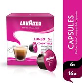 Lavazza Espresso Lungo Capsules - Geschikt voor Dolce Gusto Apparaat - 6 x 16 stuks