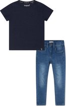 Koko Noko BIO Basics Set(2delig) Jeans NOVAN en Shirt Navy - Maat 98/104