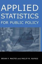 Applied Statistics For Public Policy