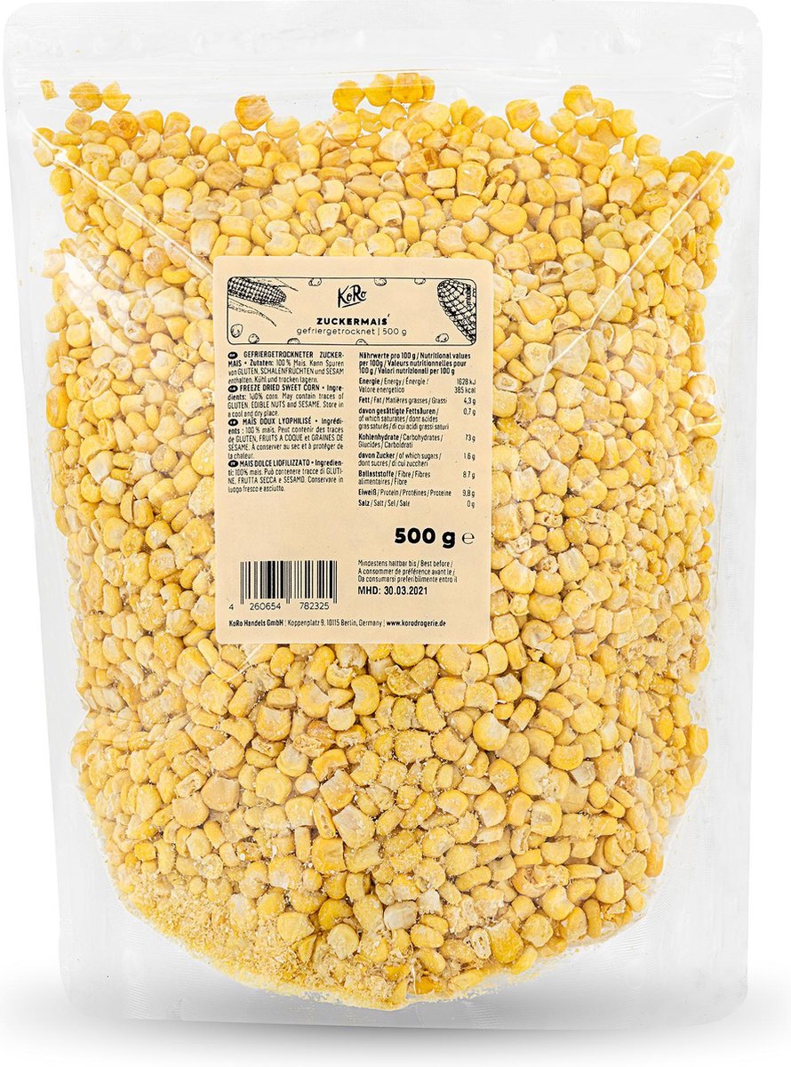 Onderhandelen Hedendaags favoriete KoRo | Gevriesdroogde maïs 500 g | bol.com
