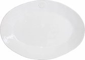 Costa Nova - servies - ovale schaal M - Nova wit - aardewerk - H 3,1 cm