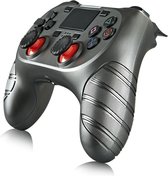 Draadloze controller geschikt voor Playstation 4 met trilfunctie - Zilver