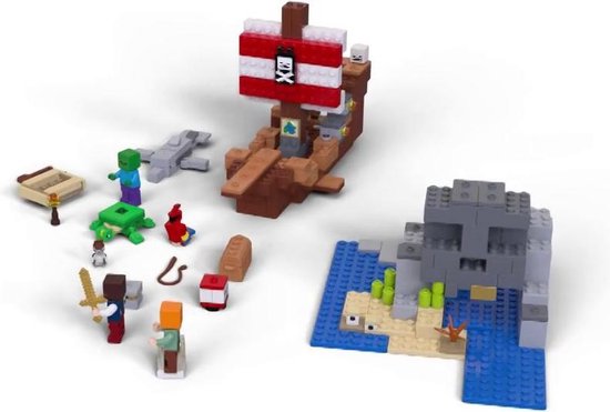LEGO Minecraft 21152 L'aventure du bateau pirate | bol.com