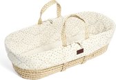 The Little Green Sheep Quilted Moses Basket Linen Rice