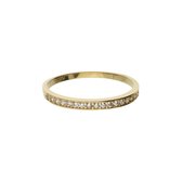 Glow 214.1007 Ring Goud CZ - maat 52