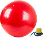 Fitness bal - Yoga bal - Pilates bal - Gymbal - Zitbal - Zwangerschapsball 60 cm plus pomp ROOD
