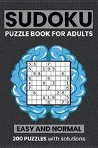 SUDOKU Puzzle Book for Adults - Easy and Normal - 200 puzzles with Solutions