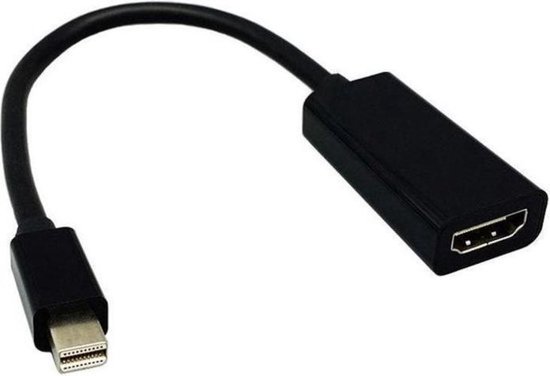 Mini displayport naar HDMI adapter -1080p - 25 cm - Zwart - Merkloos