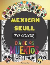 Mexican skull Coloring