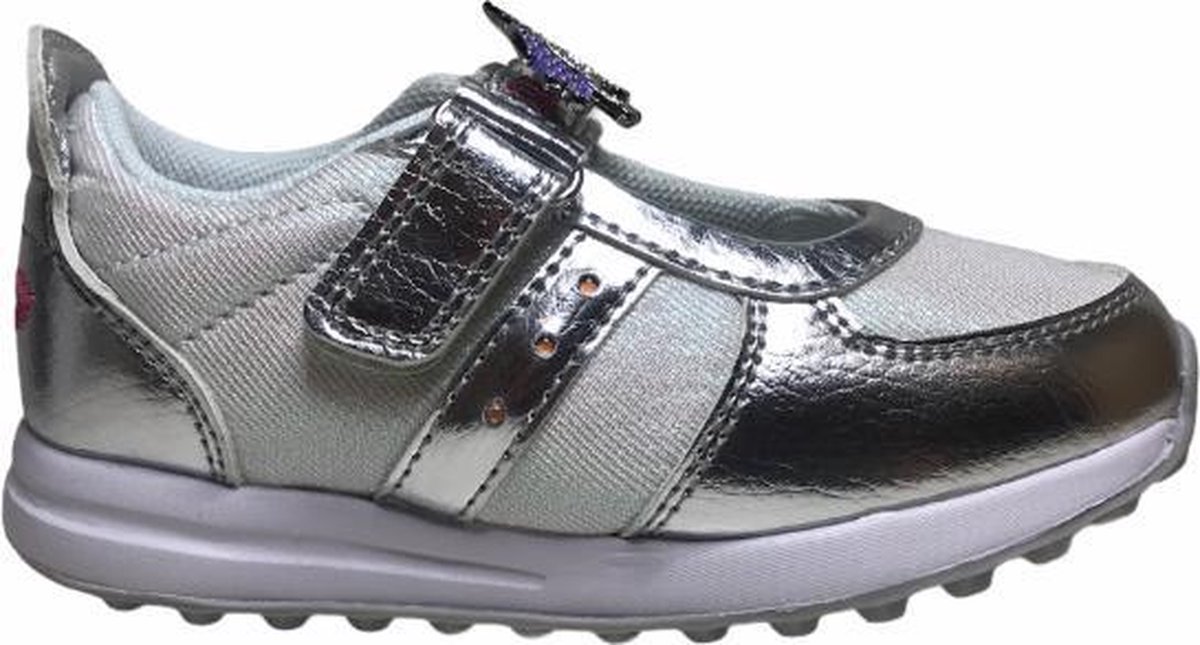 Lelli Kelly velcro bling bling paardje LED lampjes zomer schoenen LK7843 Zilver/wit mt 27