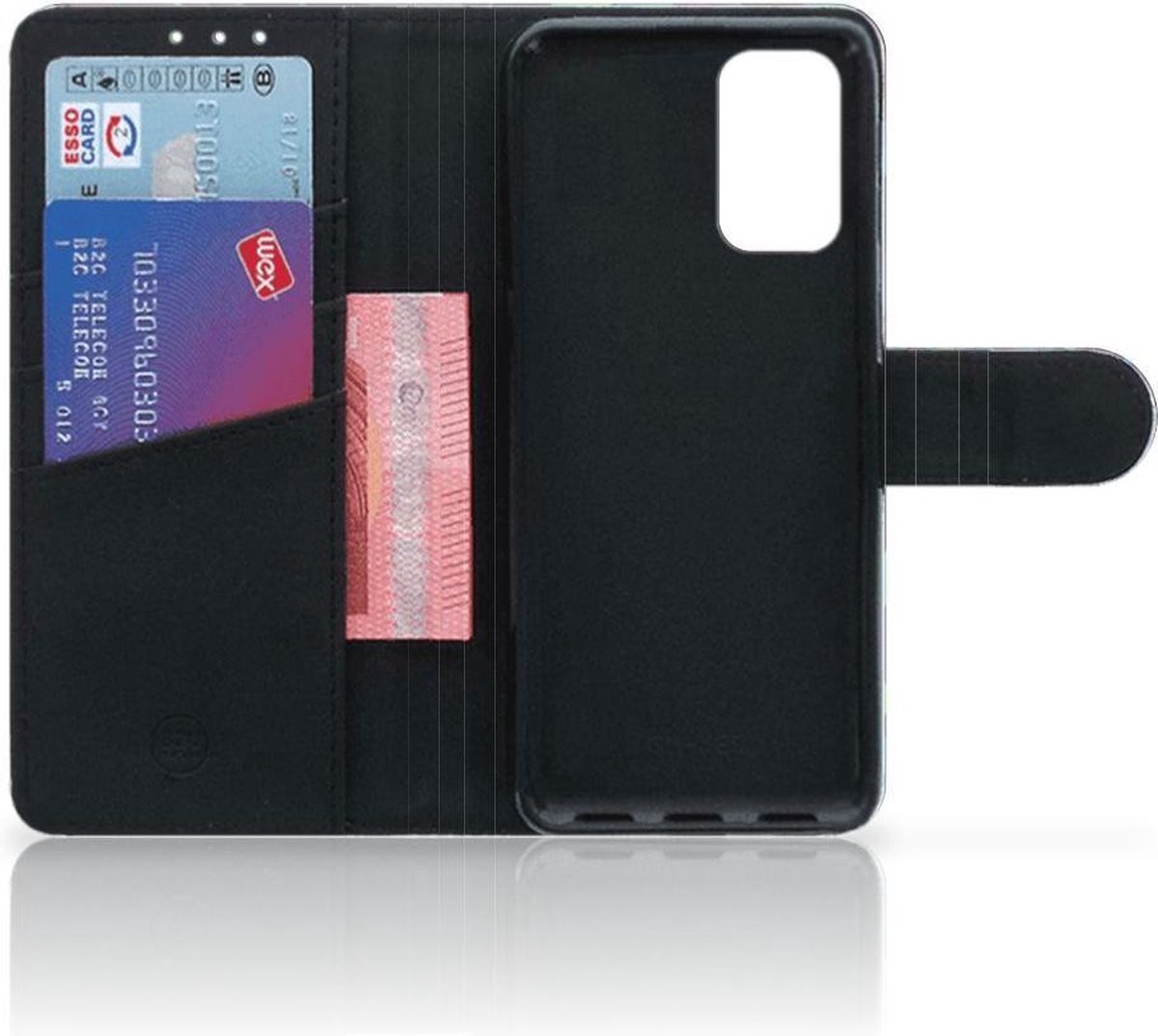 Samsung Galaxy A32 4G Book Case Abstract Green Blue
