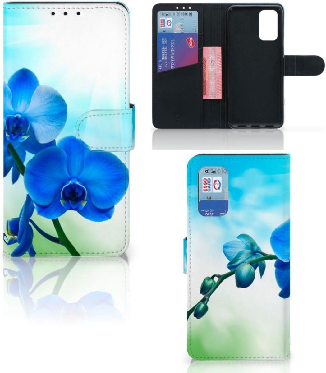 Samsung Galaxy A32 4G Hoesje Orchidee Blauw - Cadeau voor je Moeder