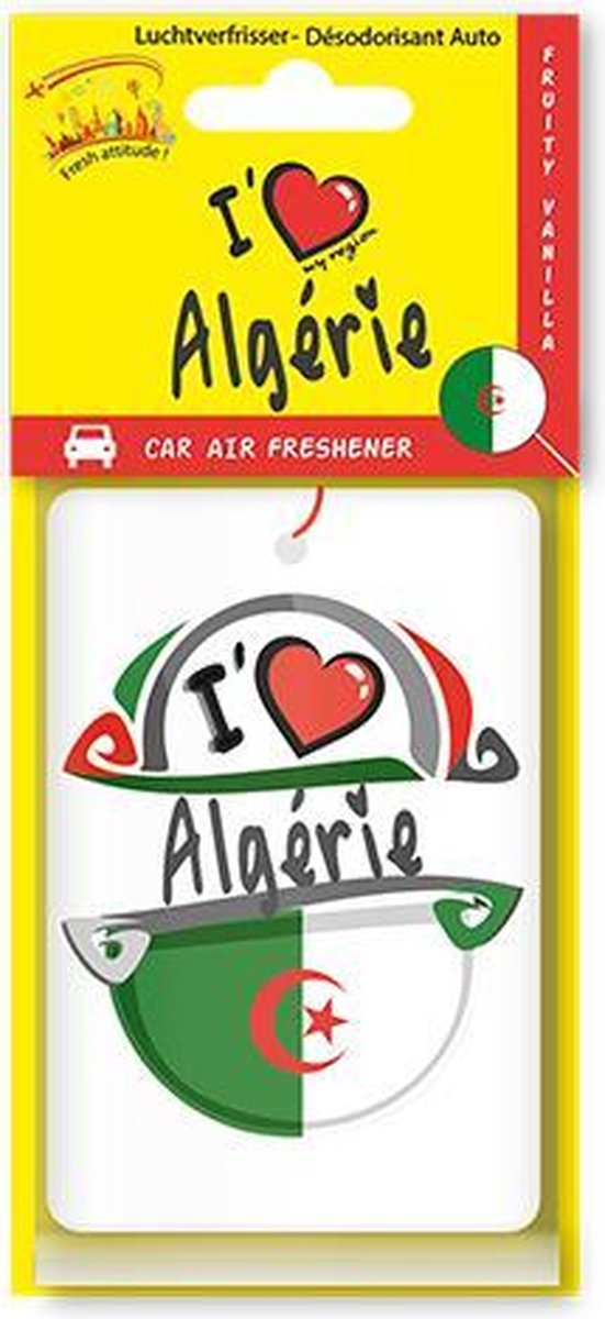 Luchtverfrisser I LOVE MY REGION “Algeria”