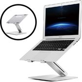 Laptop Standaard - Laptop Houder - Gaming Laptop - Macbook - Chromebook - Laptopstandaard - Laptop Standaard Verstelbaar -  Laptop Verhoger - Inklapbaar en Verstelbaar - Zilver