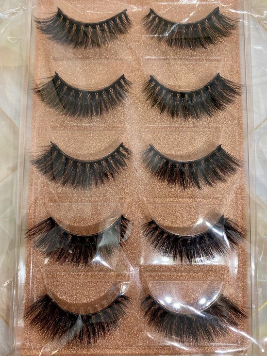 5-pack Nep Wimpers - 5-Pack False Eyelashes - High Quality - Non-Cruelty - #SL09