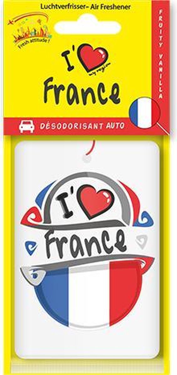 Luchtverfrisser I LOVE MY REGION “France”