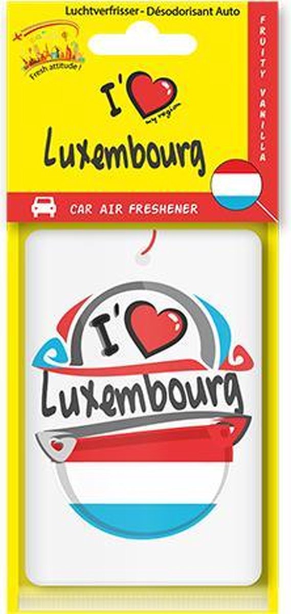 Luchtverfrisser I LOVE MY REGION “Luxembourg”