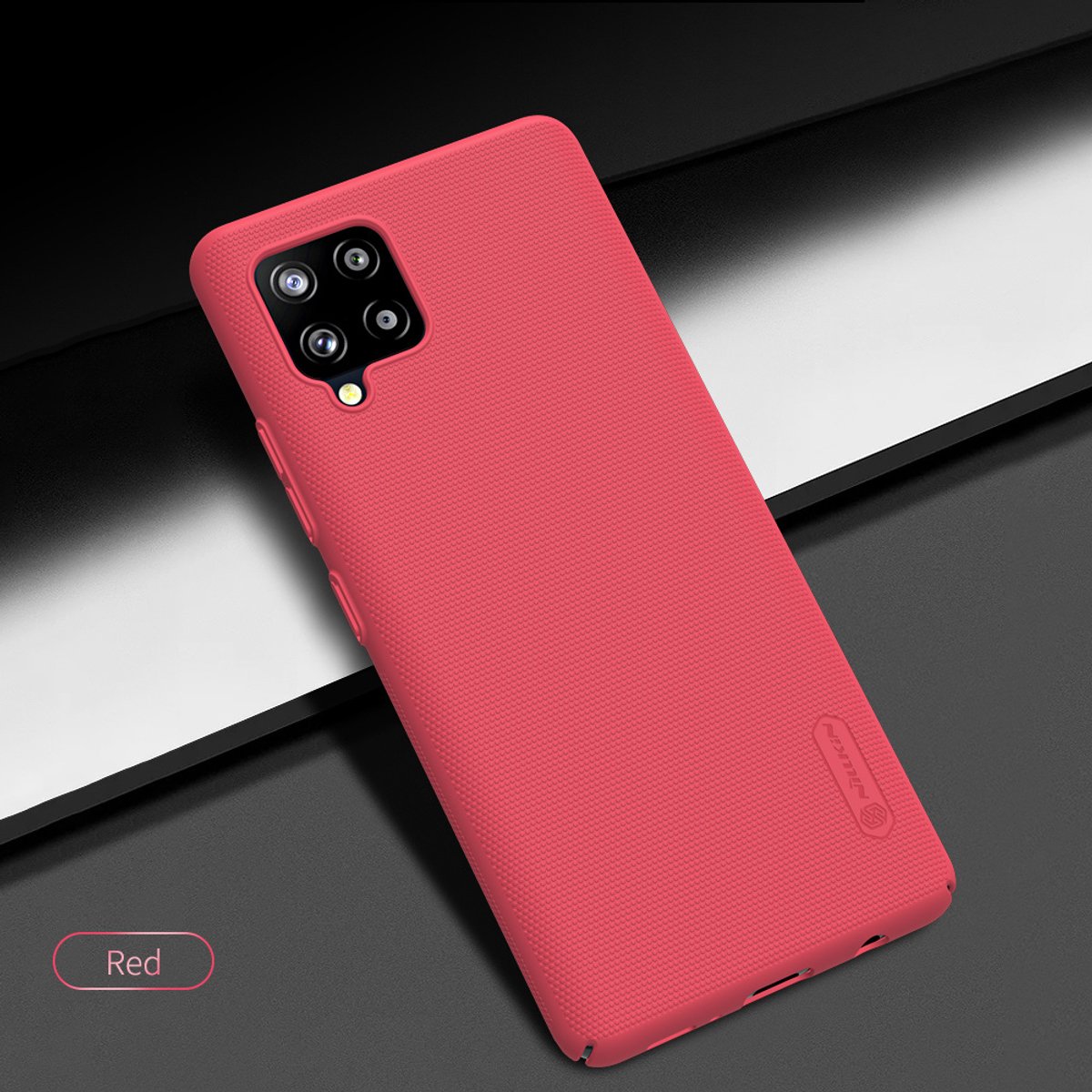 Nillkin Super Frosted Shield Hoesje Hoesje geschikt voor Galaxy A42 Rood