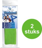 Koelsjaal - Sjaal Dames & Heren Zomer - Verkoelende Sjaal - Koelsjaal Sport - Hoofdpijn Verlichter - Groen - 2 stuks
