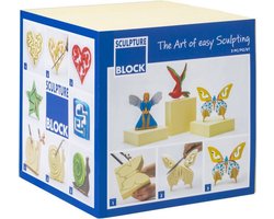 Sculpture Block Set 3 stuks 15x15x5cm