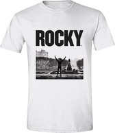 Rocky  B&W Shot White T-Shirt - L