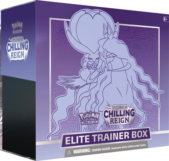 Afbeelding van het spel Pokémon Sword & Shield Chilling Reign Elite Trainer Box - Shadow Rider - Pokémon Kaarten