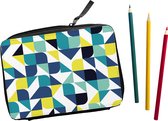 Teken Etui met inhoud 32-delig Modern Blauw (liggend)