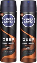 NIVEA MEN Deep Espresso Déodorant Spray - DUOPAK - 2 x 150 ml